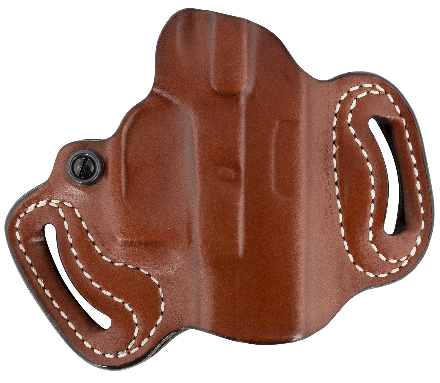 DeSantis Gunhide 086TAE1Z0 Mini Slide OWB Tan Leather Belt Slide Compatible w/Most Glock Belt 1.75″ Wide Right Hand