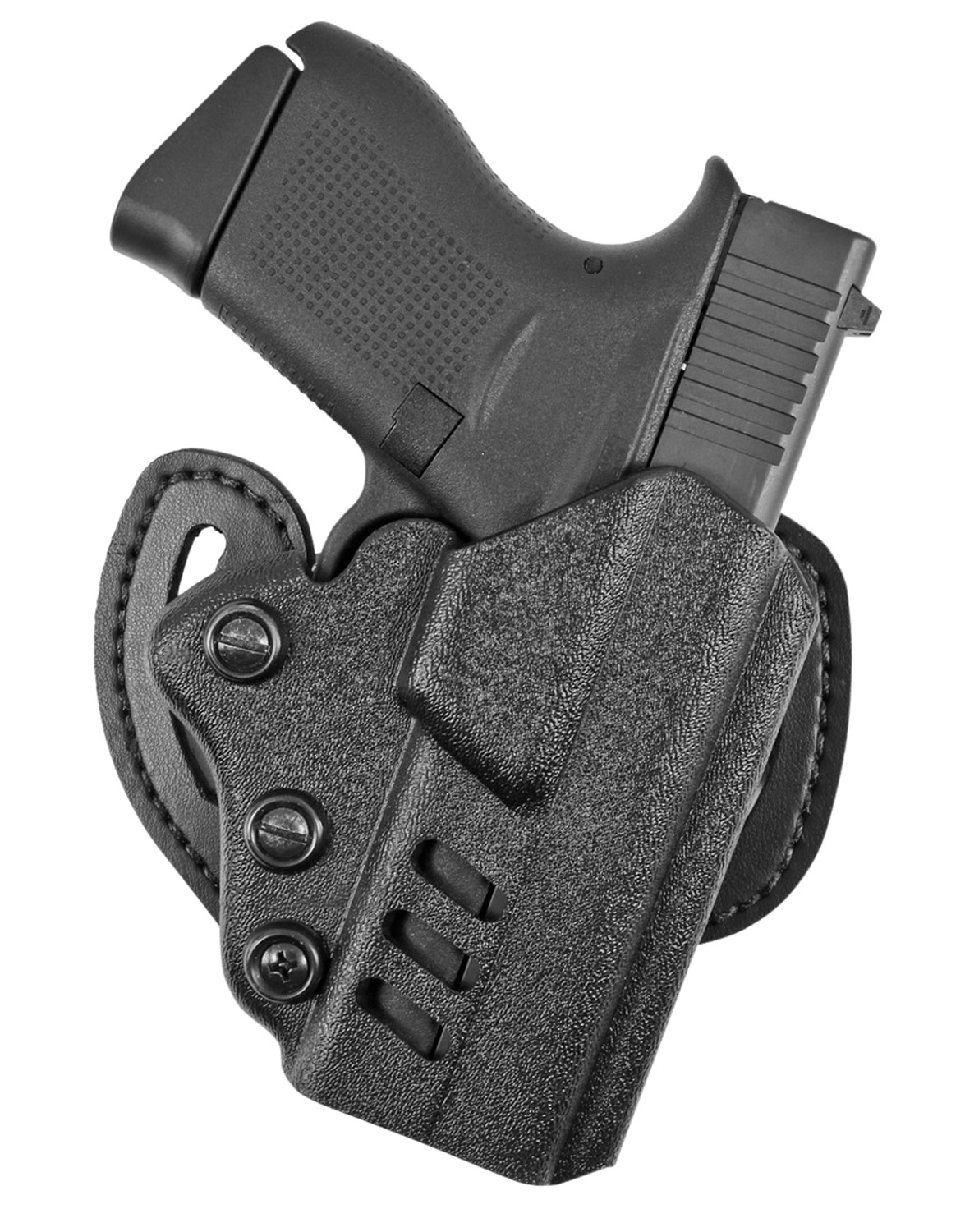 DeSantis Gunhide 042KAB6Z0 Facilitator  OWB Black Kydex Belt Slide Compatible w/Glock 19/23 Belt 1.75″ Wide Right Hand