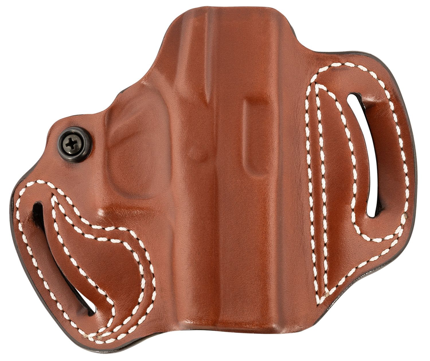 DeSantis Gunhide 086TA8BZ0 Mini Slide OWB Tan Leather Belt Slide Fits Glock 43/43x/48 Belt 1.75″ Wide Right Hand