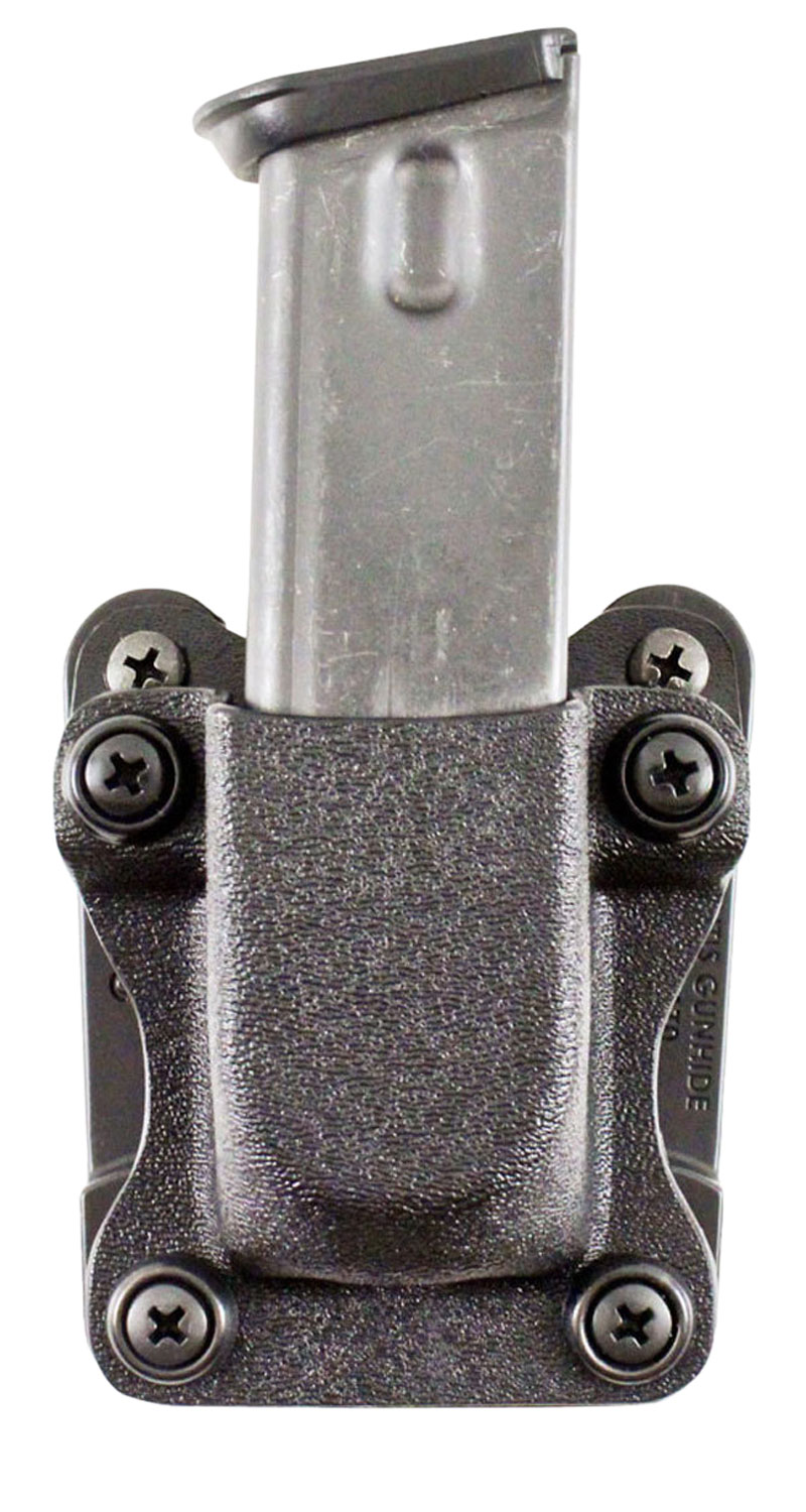 DeSantis Gunhide A86KJKKZ0 Quantico Single Mag Pouch OWB Black Kydex, Belt Clip Fits Belts Up To 1.50″ Wide, Compatible w/Sig P365, Ambidextrous
