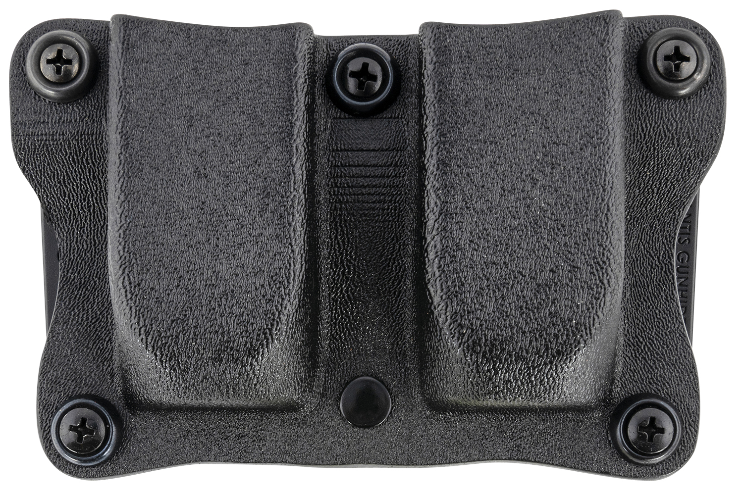 DeSantis Gunhide A87KJKKZ0 Quantico Double Mag Pouch OWB Black Kydex, Belt Clip Fits Belts Up To 1.50″ Wide, Compatible w/Sig P365, Ambidextrous