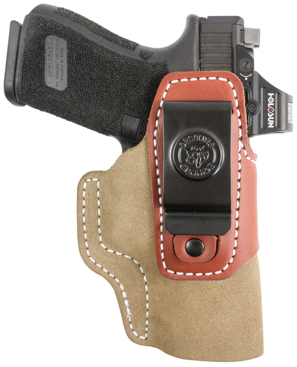 DeSantis Gunhide 215NJ8JZ0 Transit IWB Natural Kydex/Leather Belt Clip Sig Sauer P365 Ambidextrous