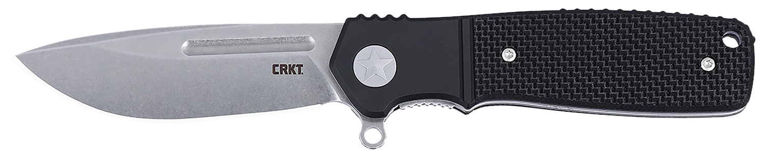 CRKT K246KXP Homefront  EDC Compact 2.91″ Folding Aluminum/G10 Plain Stonewashed S35VN SS Blade, Black G10 Handle