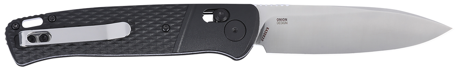 CRKT K430KXP Counterpart  EDC 3.38″ Folding Drop Point Plain Satin 12C27 Sandvik SS Blade, Black GRN Handle