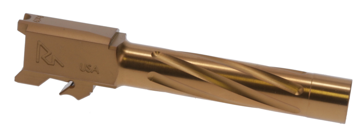 Rival Arms RARA20S201C Precision V1 Match Grade 9mm Luger 4.25″ Spiral Fluted Bronze PVD Stainless Steel, Fits S&W M&P