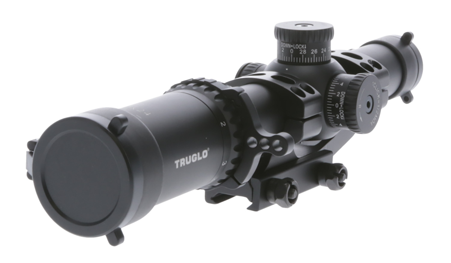 TruGlo TG-8518TLR Omnia Black Anodized 1-8x24mm 30mm Tube Illuminated APTR Reticle