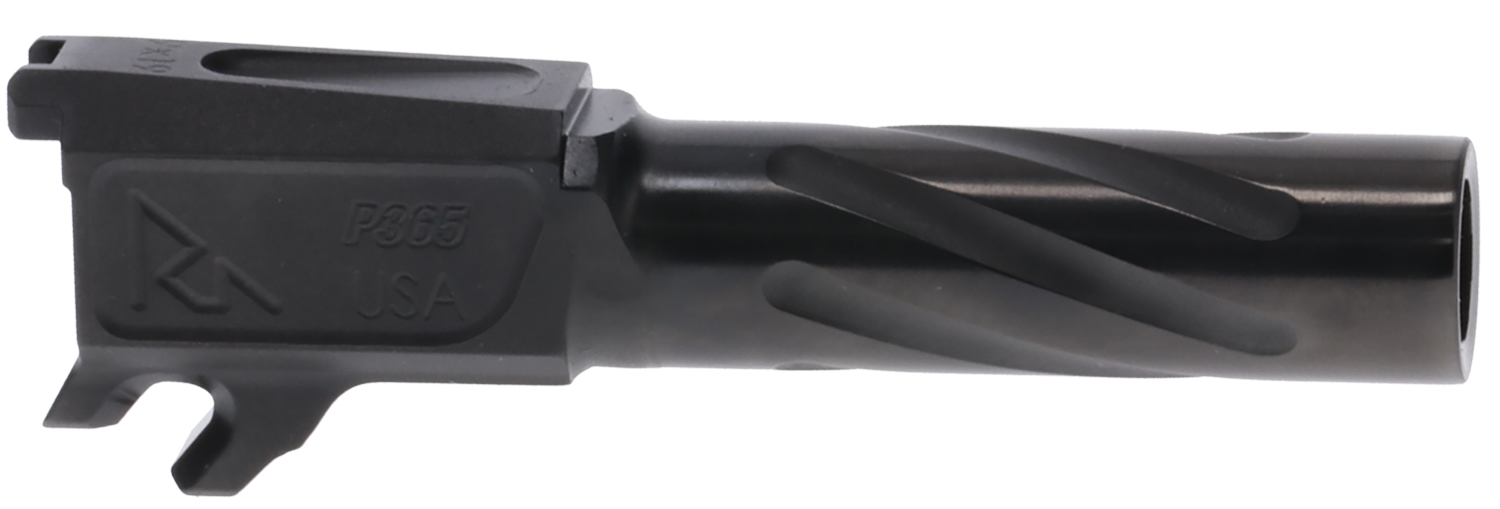 Rival Arms RA20P002A Precision Match Grade 9mm Luger 3.10″ Fluted Threaded Black PVD Steel, Fits Sig P365