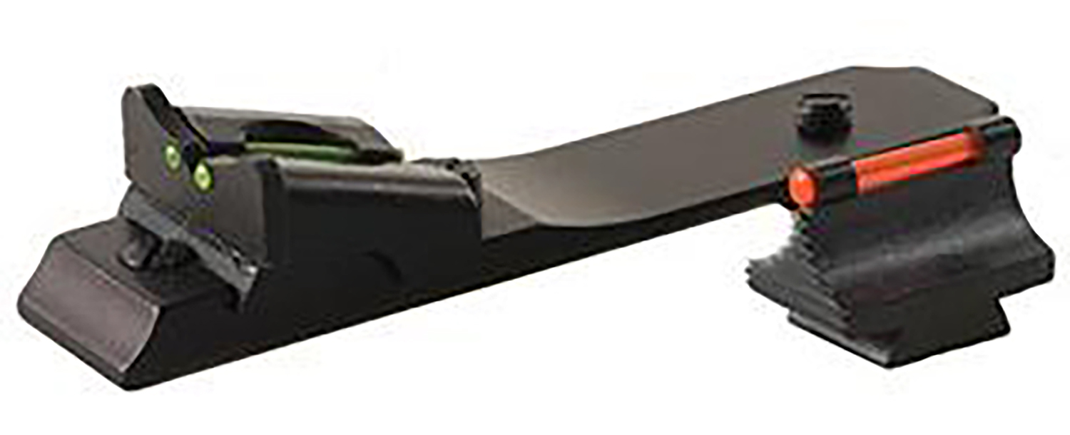 TruGlo TGTG112 Lever Action Rifle Sights Black 0.450″ 3-Dot Red Front, Green Rear Adjustable Winchester/Henry/Marlin Rifles