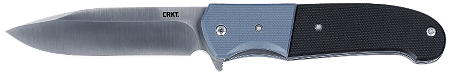 CRKT 6880 Ignitor 3.48″ Folding Drop Point Plain Satin 8Cr13MoV SS Blade/ Blue/Black G10 Handle Includes Pocket Clip