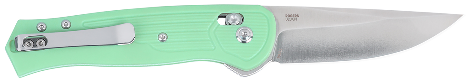 CRKT 7170B SERO EDC 3.02″ Folding Plain TiNi S35VN SS Blade, Aqua Textured GRN Handle