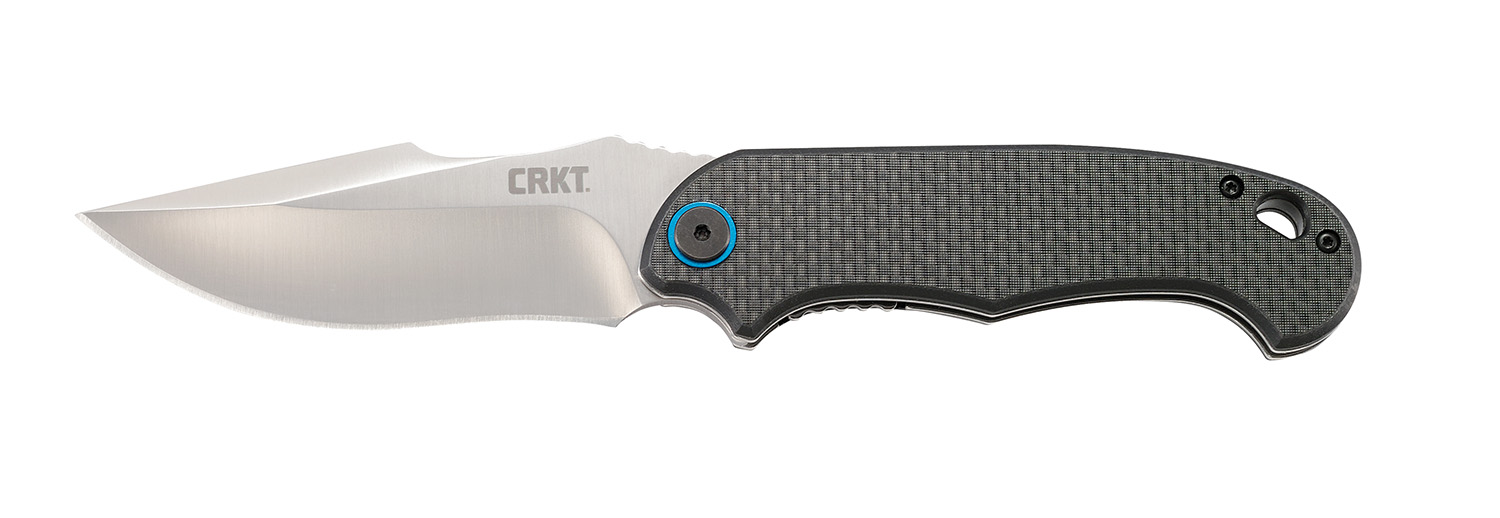 CRKT 7920 P.S.D. 3.63″ Folding Plain Satin 4116 Stainless Steel Blade/ Black Carbon Fiber/G10 Handle Includes Pocket Clip