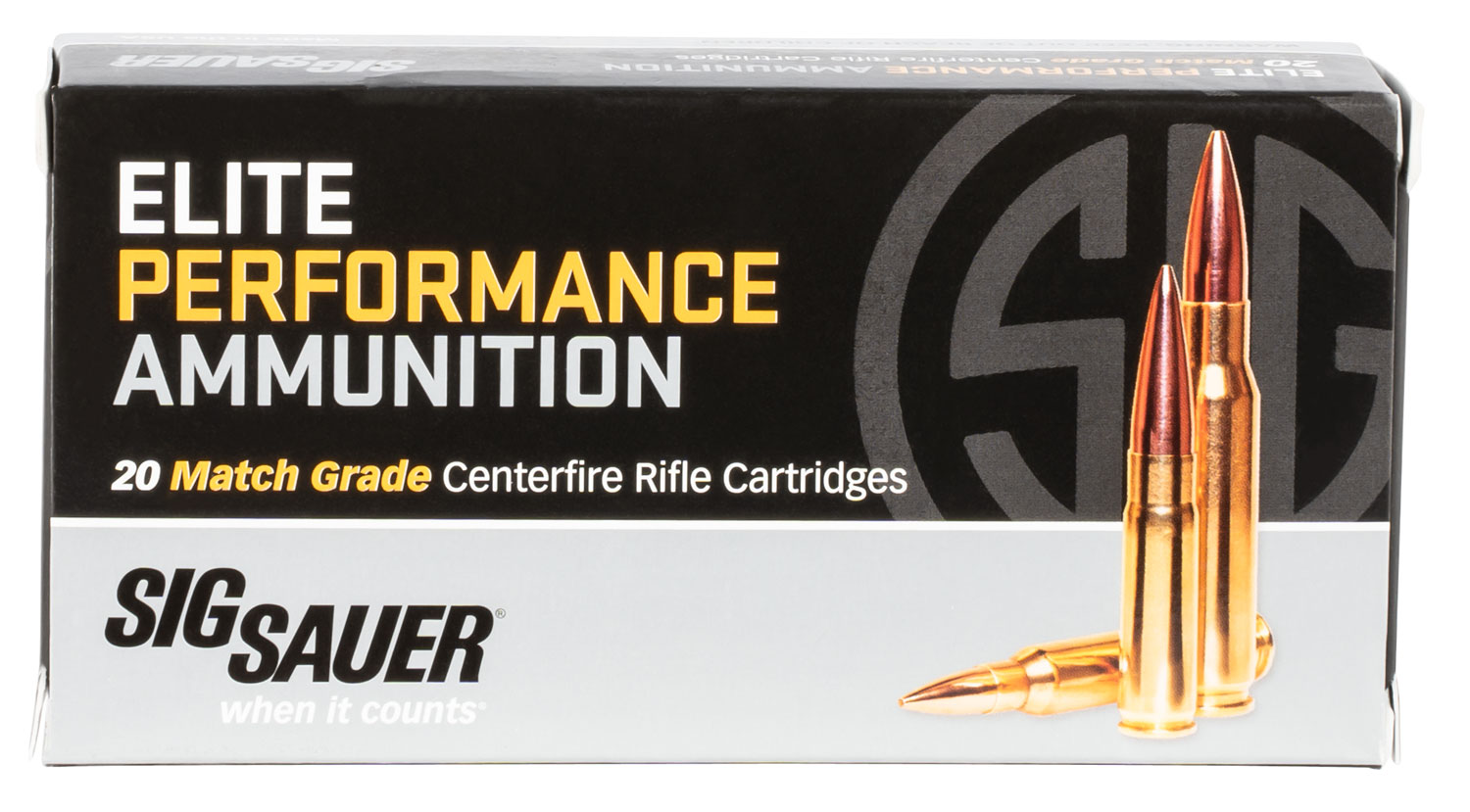 Sig Sauer E308M220 Marksman Elite  308 Win 175 gr Open Tip Match 20 Per Box/ 10 Case