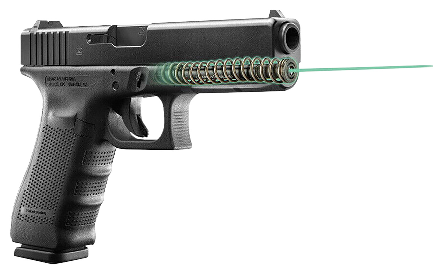 LaserMax LMSG422G Green Guide Rod Laser for Glock  22/31/35 Gen 4 Black