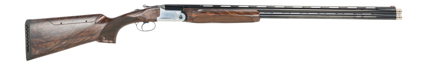 F.A.I.R. FRDCIV2030 Carrera IV 20 Gauge Break Open 2rd 30″ Blued Over/Under Ported Barrel, Engraved Nickel Receiver, Walnut w/Adj Comb Stock, Technichoke XP70 Choke System
