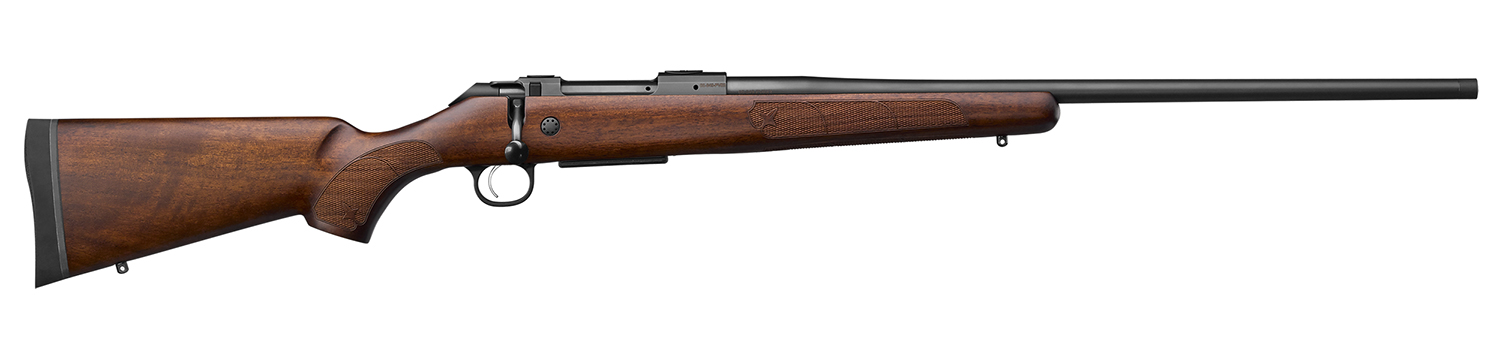 CZ-USA 07713 CZ 600 American ST2 6.5 Creedmoor 5+1 24″ Threaded, Black Barrel/Rec, Walnut Stock, Adj. Trigger