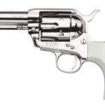 Taylors & Company 200072 1873 Cattleman 45 Colt (LC) Caliber with 3.50″ Barrel, 6rd Capacity Cylinder, Overall Nickel-Plated Finish Steel  & Ivory Birdshead Synthetic Grip