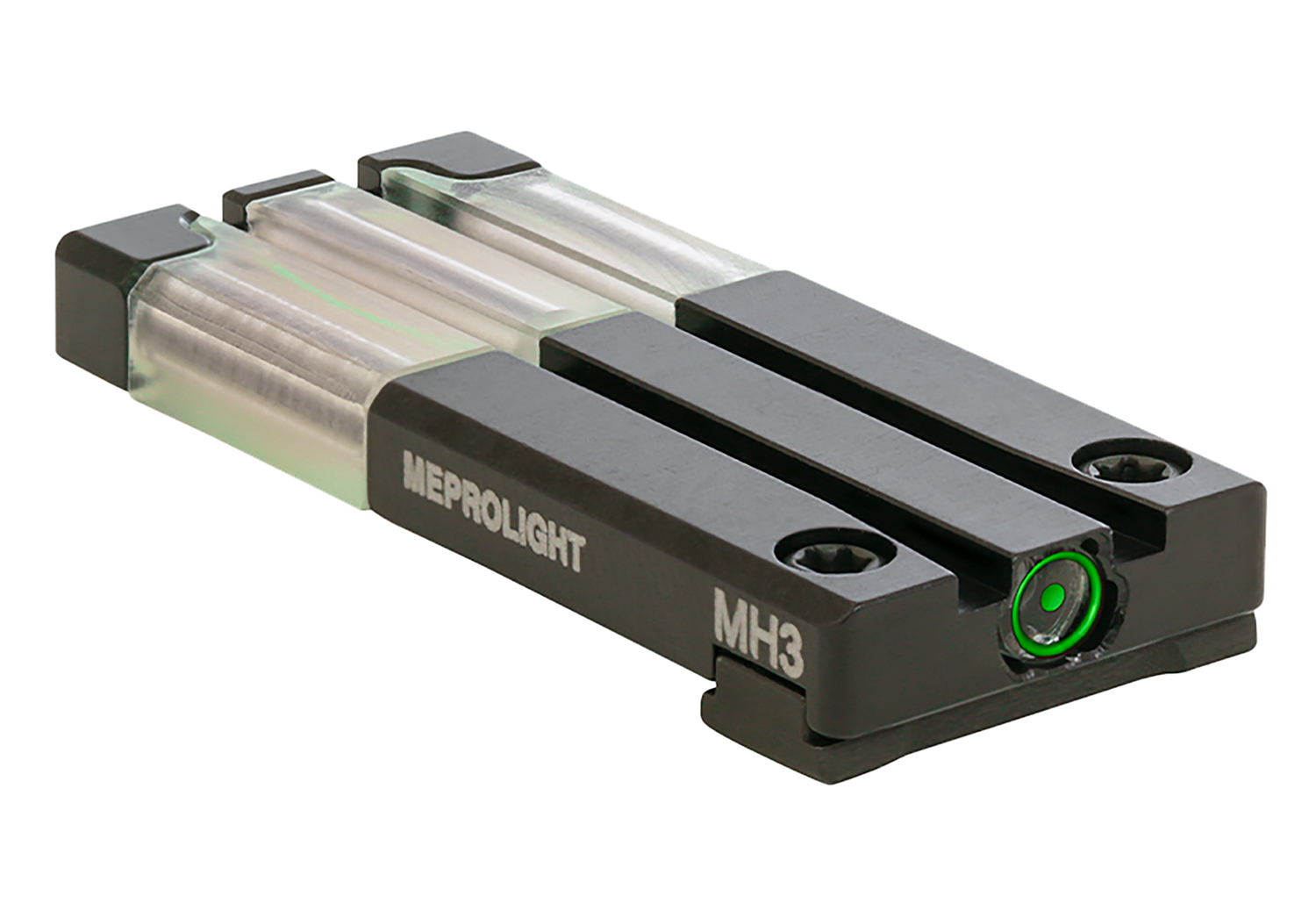 Meprolight USA 631053108 FT Bullseye Rear Sight  Green Tritium/Fiber Optic Glock MOS