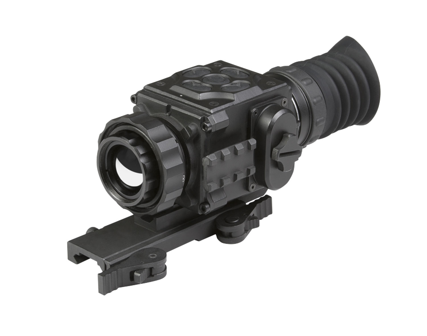 AGM Global Vision 3083455004SE21 Secutor TS25-384 Thermal Rifle Scope Black 1.2x 25mm Multi Reticle 384×288, 50Hz Resolution Zoom Digital 1x/2x/4x/PIP Features Rangefinder