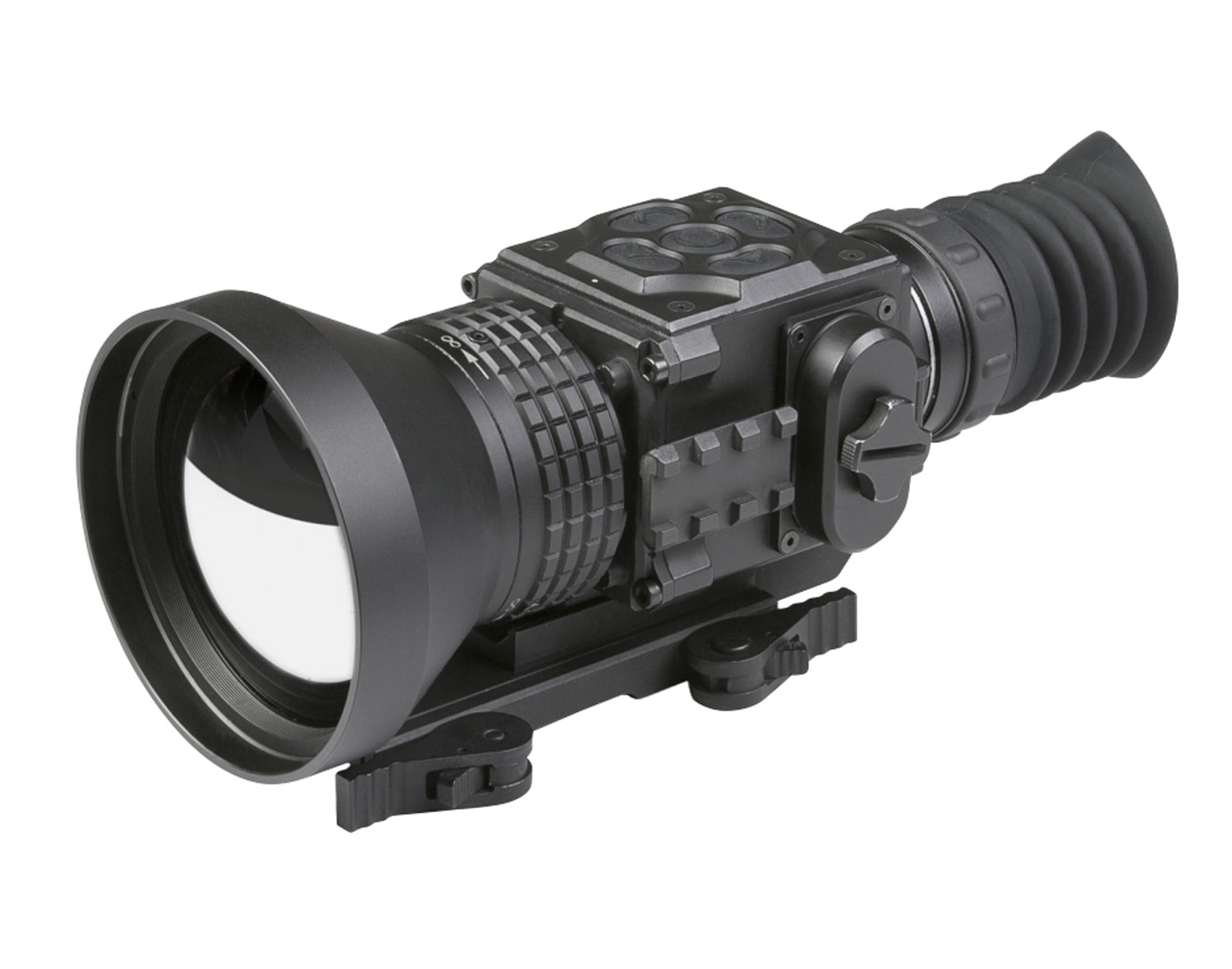 AGM Global Vision 3083455008SE71 Secutor T75-384 Thermal Rifle Scope Black 3.6x 75mm Multi Reticle 384×288, 50Hz Resolution Zoom Digital 1x/2x/4x/PIP Features Rangefinder