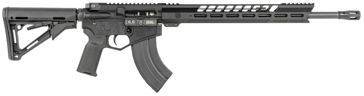 Diamondback DB1732N001 DB15 6.5 Grendel 18″ 5+1,28+1 Black Adjustable Magpul CTR Stock Black Magpul MOE K2 Grip with Black Gold Lower 15″ M-Lok