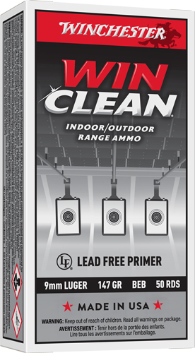 WINCHESTER WINCLEAN 9MM LUGER – 147GR JSP 50RD 10BX/CS