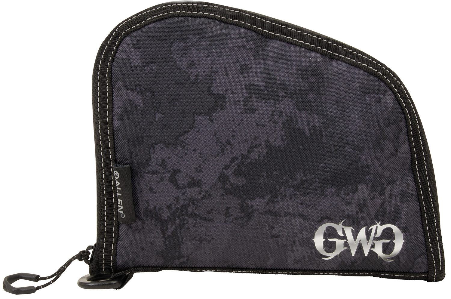 Girls With Guns 9078 Midnight Handgun Case 8″ Black/Shade Blackout Camo, Locking Zipper