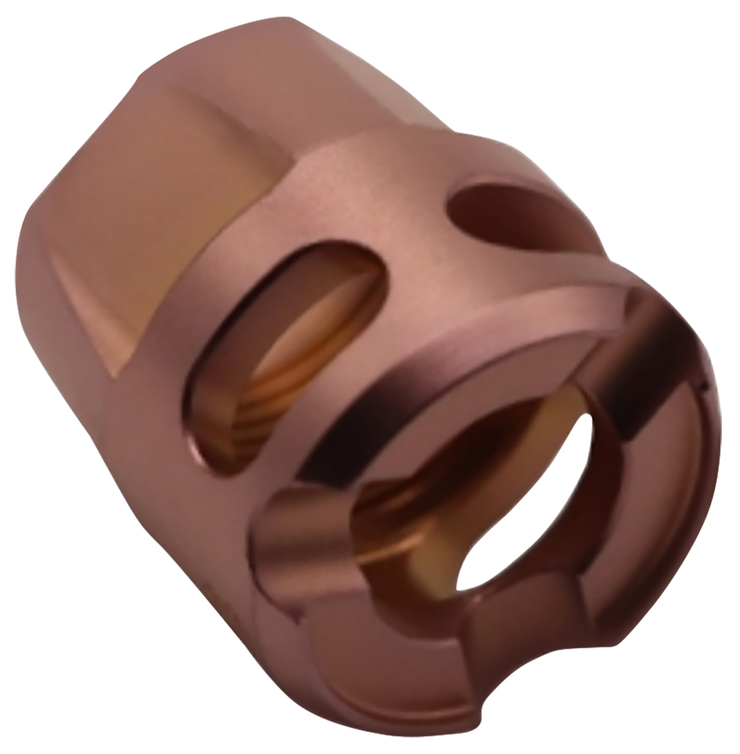 True Precision Inc TPYMICROC Micro Compensator Y-Type Copper 416R Stainless Steel 1/2″x28 Threads 9mm/380 ACP