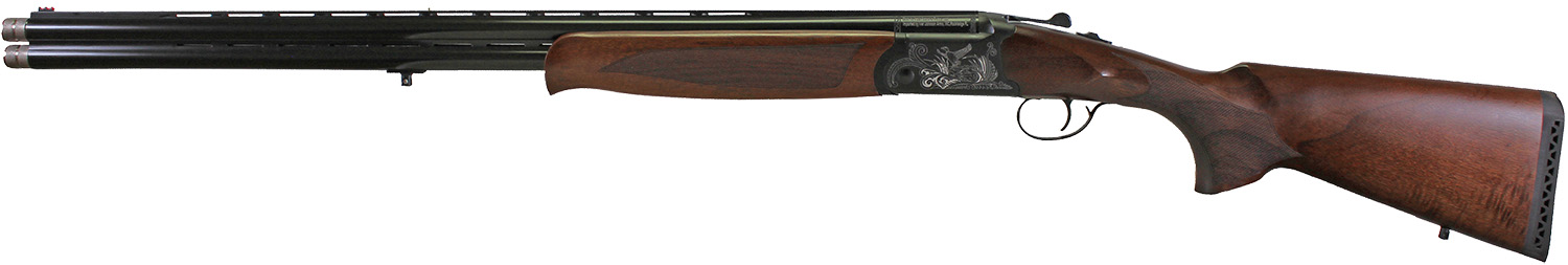 Iver Johnson Arms IJ60020 IJ600 20 Gauge Break Open 3″ 2rd 28″ Over/Under Vent Rib Barrel, Matte Black Chromed w/Engraving Steel Receiver, Fixed Walnut Checkered Wood Stock & Forend