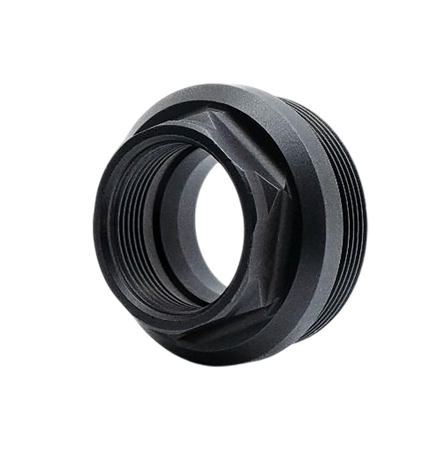 Armaspec ARM891-BLK HUB Thread Adapter Fits 1 3/8″x24 External 0.9×24 Internal Stainless Steel Black