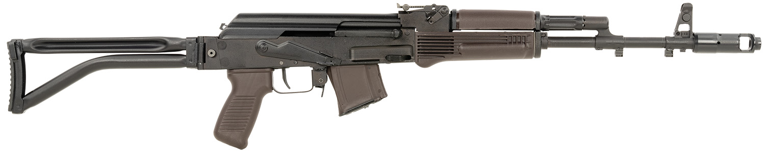 Arsenal SAM7SF-84EPM SAM7SF 84E 7.62x39mm 10+1 16.33″ Black Steel Threaded Barrel, Black Forged & Milled Aluminum Receiver, Black Synthetic Folding Right Side Stock, Plum Polymer Grip