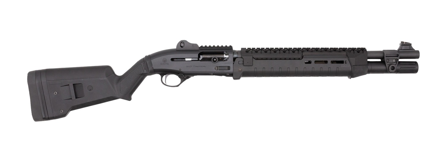 Langdon Tactical Tech LTT1301HZMBLK Beretta 1301 3″ 7+1 18.50″ Black Oxide Heat Shield Barrel, Black Anodized Aluminum Receiver, Black Magpul Synthetic Stock, Modified Magpul Zhukov Forend