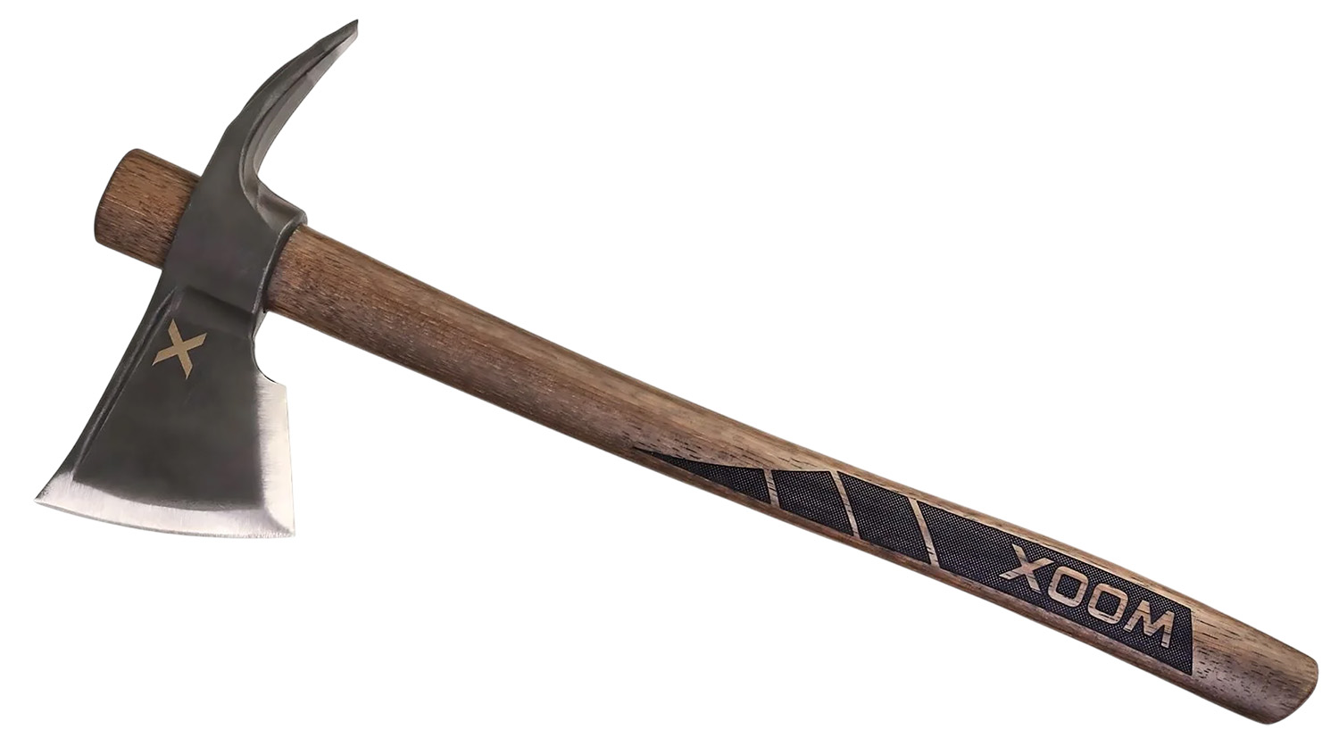 Woox BU.AXE050.01 Solo 8.50″ Convex Carbon Steel Blade Brown/Black Appalachian Hickory Handle 19″ OAL