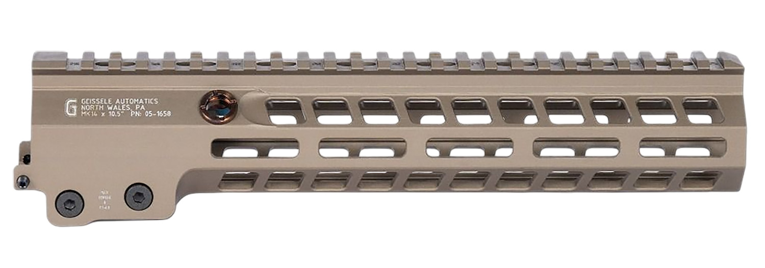 Geissele Automatics 051658S Super Modular Rail MK14 DDC Aluminum 10.50″ Long