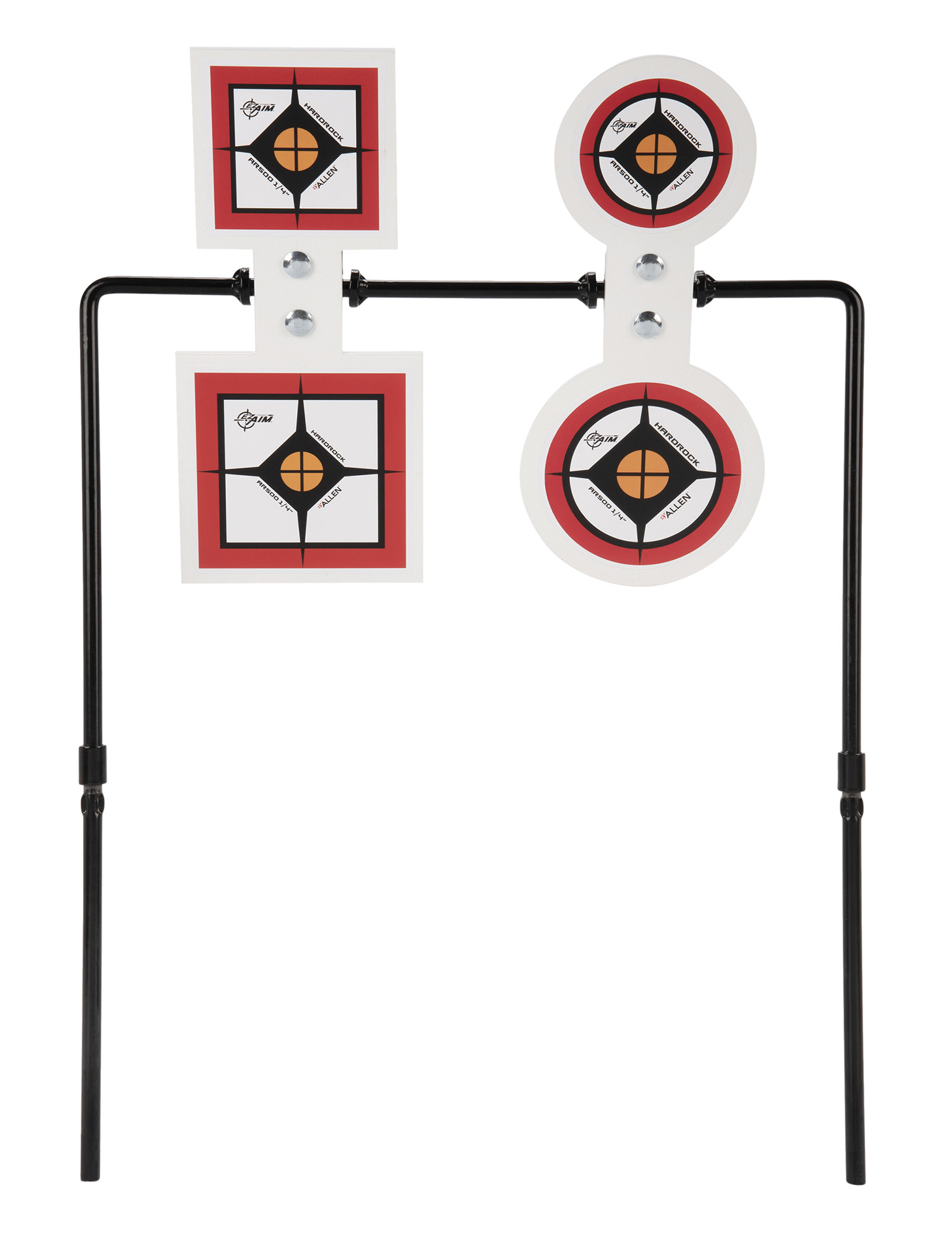 EZ-Aim 15593 Hardrock Spinner AR500 Round Target & Stand .25″ Thick