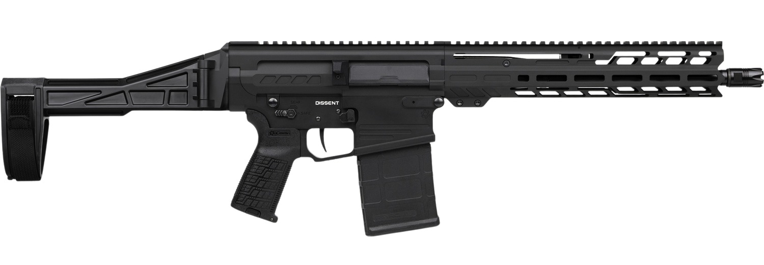 CMMG 33A380C-AB Dissent MK3 8.6 Blackout 20rd 12.50″ Black Nitride 7075-T6 Aluminum Receiver 11″ Proprietary Handguard CMMG Zeroed Grip