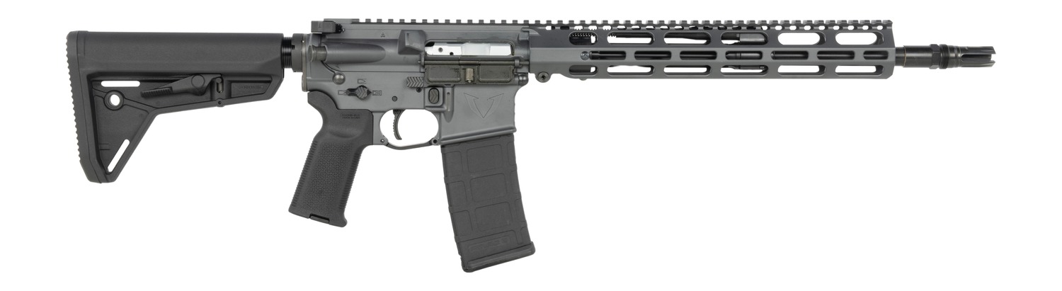 Vktr Industries V31100916648 VK-1 5.56 NATO 30+1 13.70″ Black Threaded Barrel, Sniper Gray Cerakote Aluminum Receiver w/Picatinny Rail, M-LOK Handguard, Black Magpul MOE SL Polymer Stock, Magpul K2 Gr