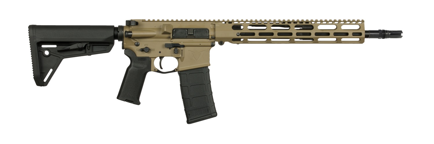 Vktr Industries V31100916647CA VK-1 5.56 NATO 10+1 13.70″ Black Threaded Barrel, Flat Dark Earth Cerakote Aluminum Receiver w/Picatinny Rail, M-LOK Handguard, Black Magpul MOE SL Polymer Stock, Magpul