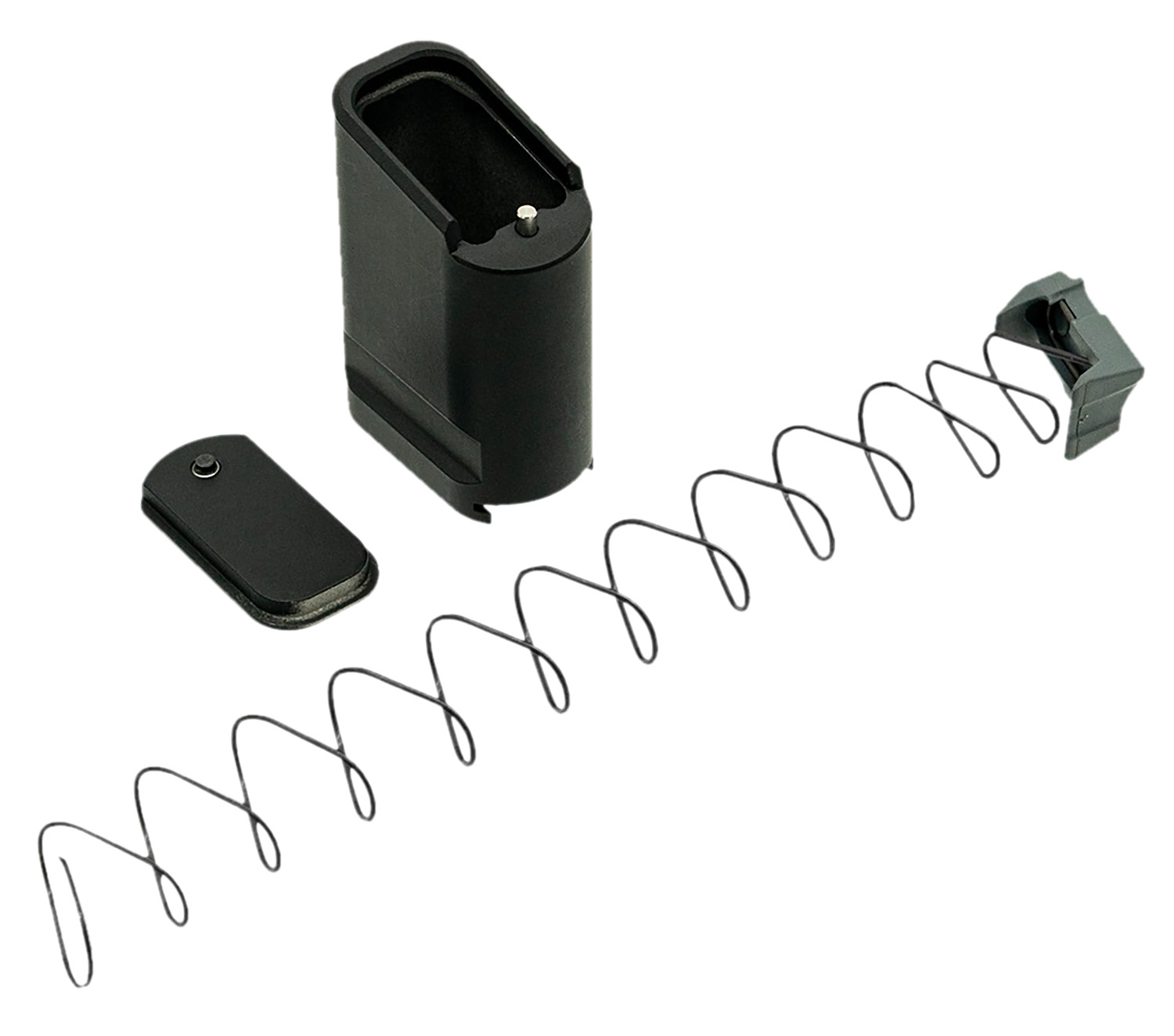 Shield Arms SAS15ME10BLK Magazine Extension Extended 10rd Compatible w/ Shield Arms S15 Magazine Black Anodized Aluminum
