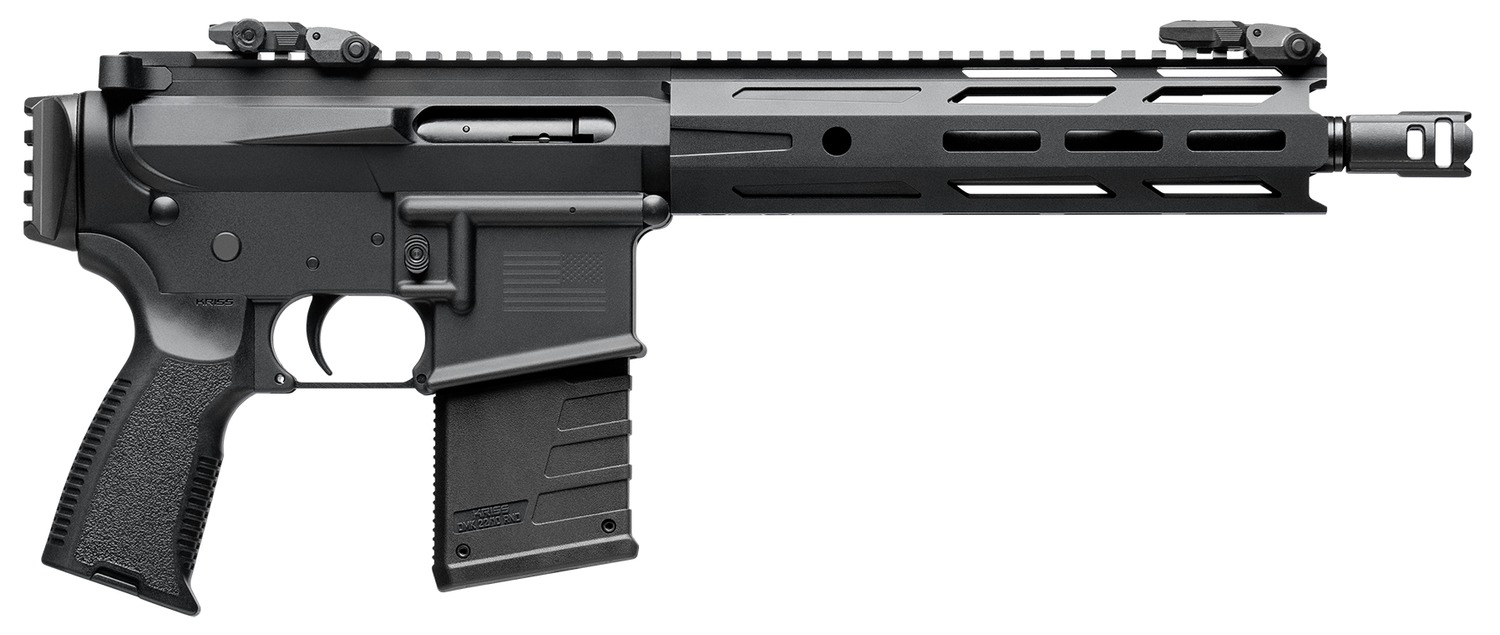 Kriss USA DM22P26BL10 DMK22P 22 LR 10+1 10.50″ Black Threaded Barrel, Matte Black Picatinny Rail Receiver, Picatinny Rail Rear, Black Polymer Grip