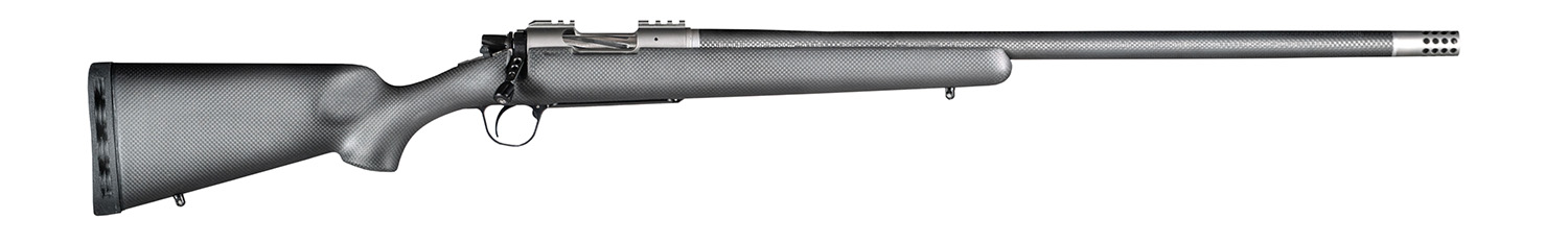 Christensen Arms CA10268H14235 Summit TI Full Size 6.5 Creedmoor 4+1, 24″ Natural Titanium Steel Threaded Barrel, Natural Titanium Aluminum Receiver, Natural Carbon Fiber Fixed Sporter Stock