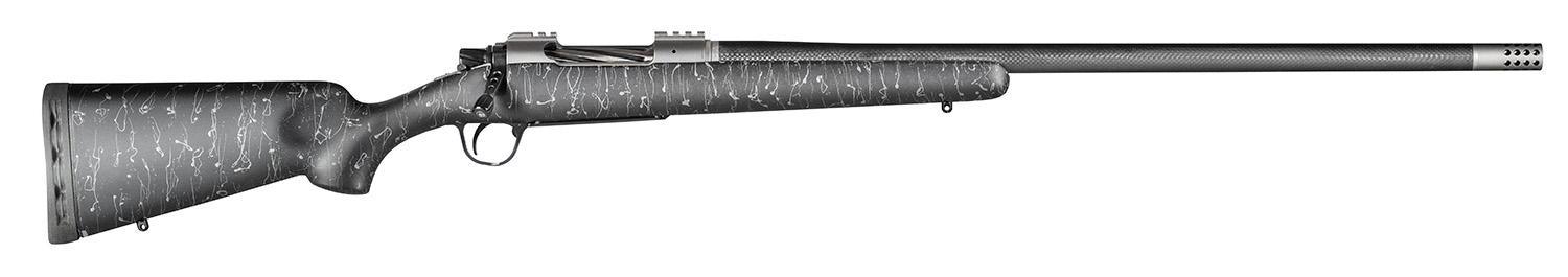 Christensen Arms CA10268315331 Summit TI Full Size 7mm Rem Mag 3+1, 26″ Natural Titanium Steel Threaded Barrel, Natural Titanium Aluminum Receiver, Black w/Gray Webbing Fixed Sporter Stock