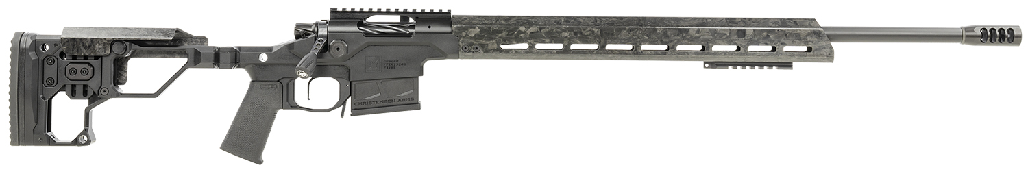 Christensen Arms 8010300300 Modern Precision 300 Win Mag 5+1 26″ Threaded Carbon Fiber Barrel, Black Nitride Finish, Tungsten Anodized Folding Stock, Polymer Grip