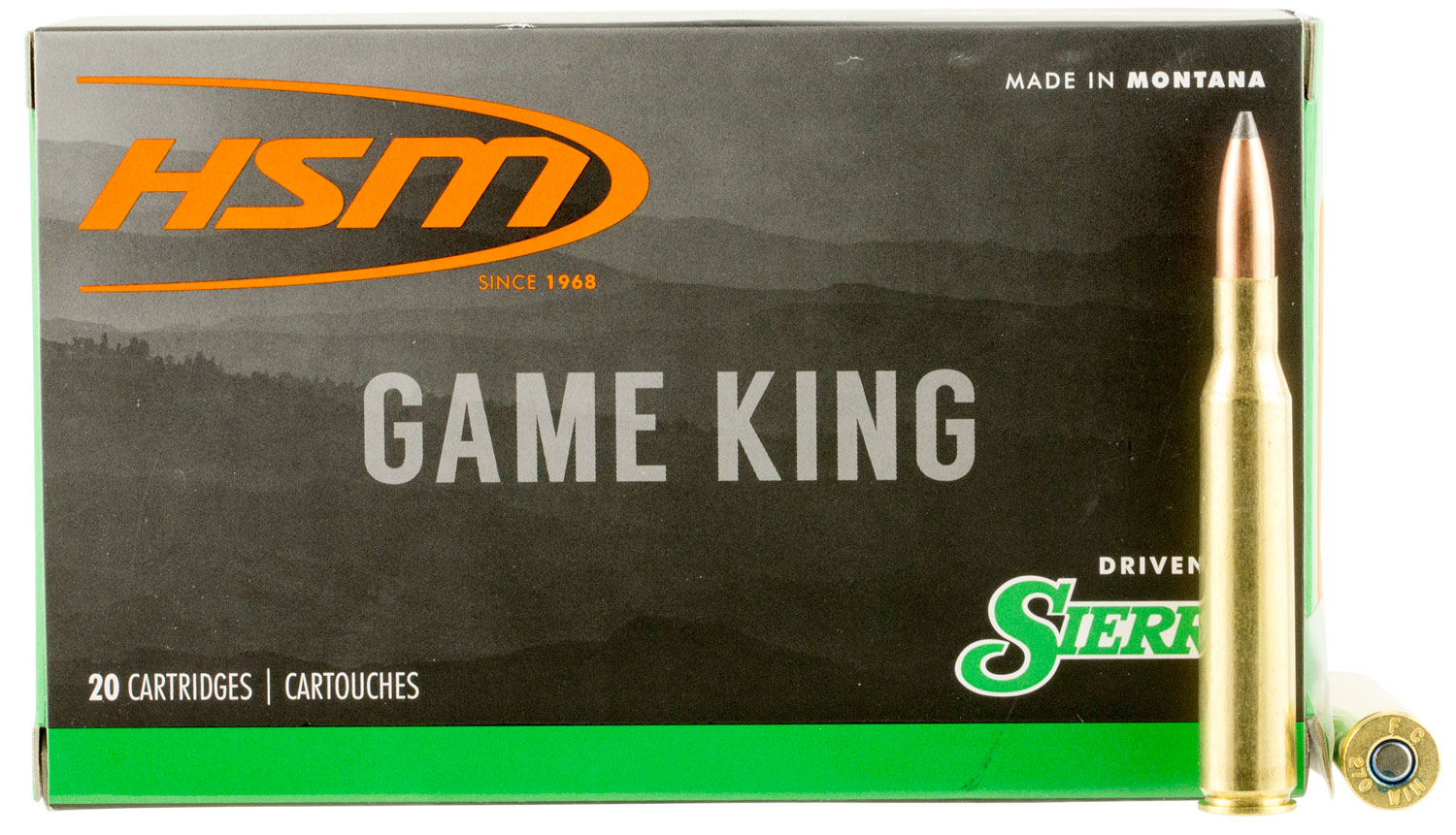 HSM 27013N Game King 270 Win 150 gr Sierra GameKing Spitzer Boat Tail 20 Per Box/ 20 Case