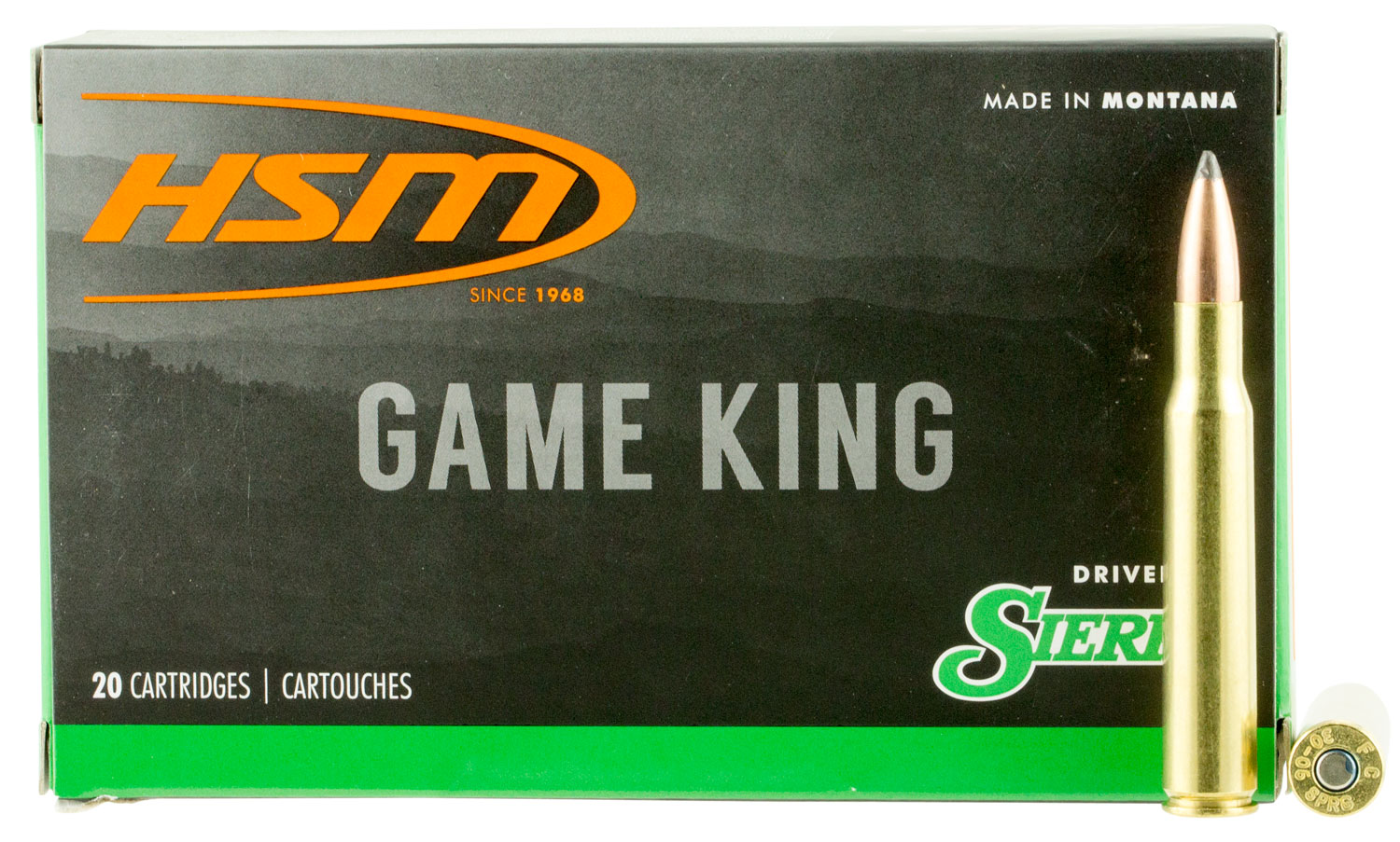 HSM 300RUM11N Game King 300 RUM 150 gr Sierra GameKing Spitzer Boat Tail 20 Per Box/ 20 Case
