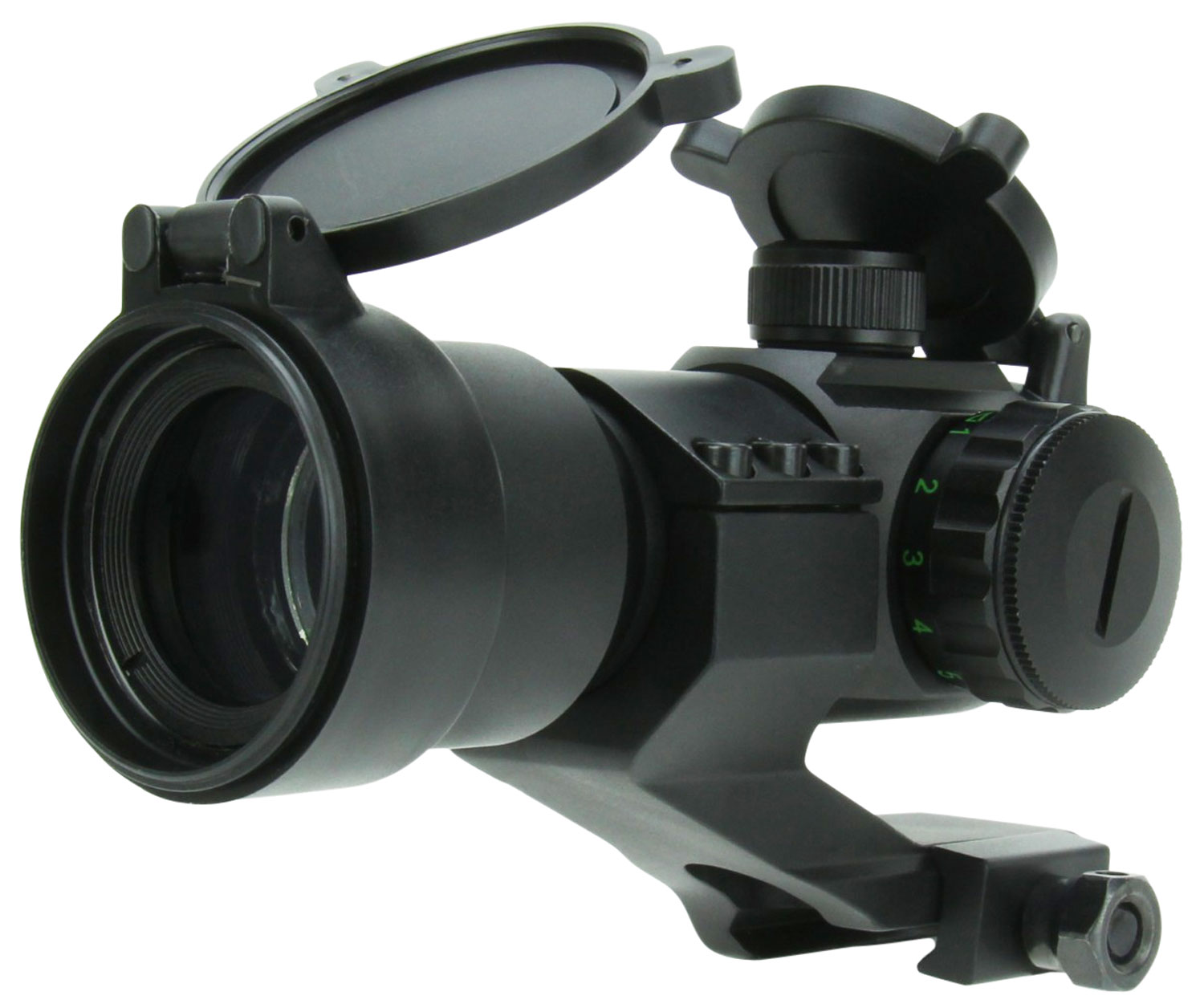 TacFire RD004 1×30 Dual Illuminated Red/Green Dot Sight  Black Anodized 1 x 30 mm 2 MOA Dot