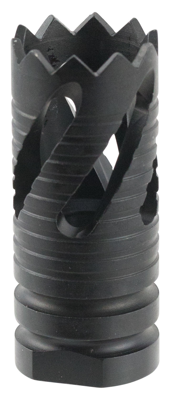 TacFire MZ10213B Thread Crown Muzzle Brake Black Oxide Steel with 5/8″-24 tpi Threads & 2.05″ OAL for 308 Win AR-10