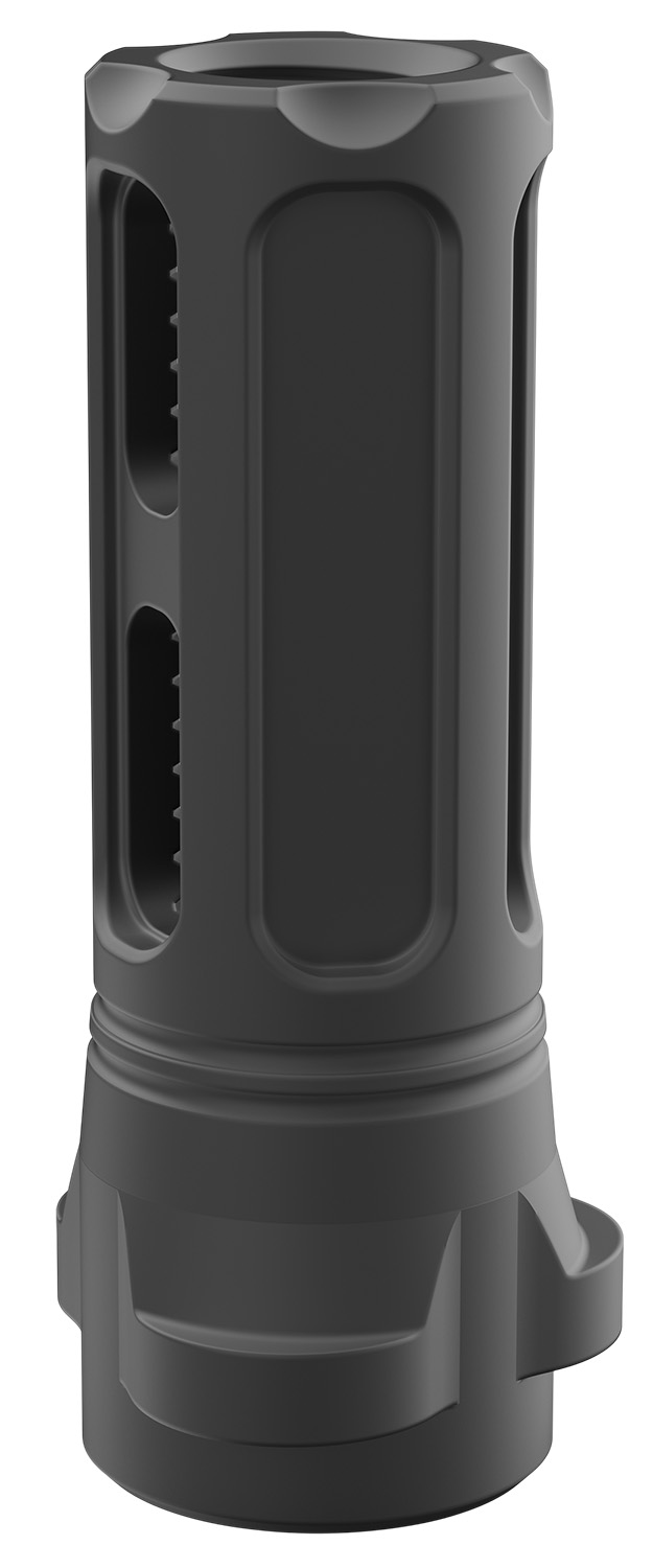 Breek Arms BRK4321 Sentinel Caged Flash Hider Black Nitride Steel 5/8″x24 Threads 30 Cal Compatible w/ Breek-LOK 3QD