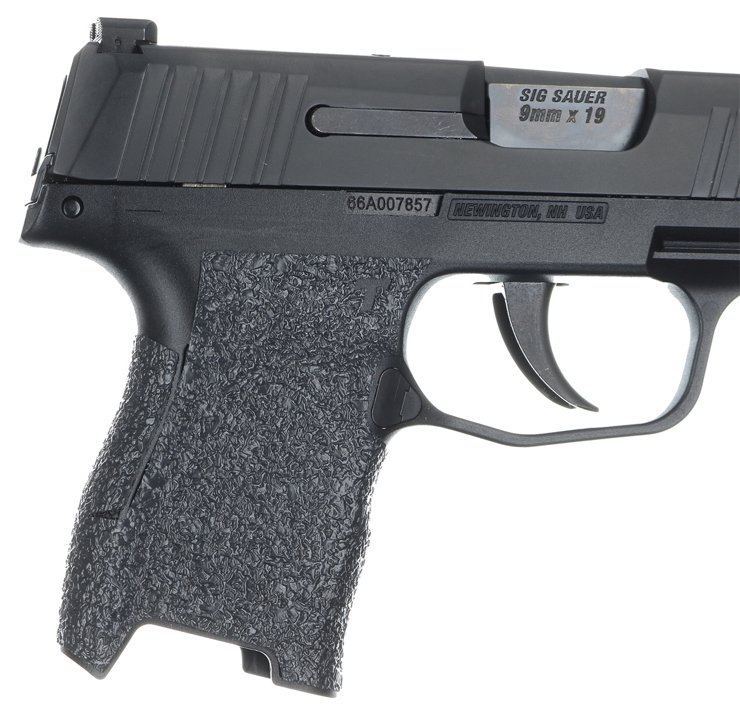 Talon Grips 001R Adhesive Grip Textured Black Rubber for Sig Compact P320, P250, M17, M18 with Medium Grip Module