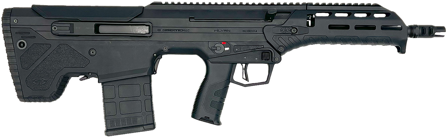 Desert Tech WLVRFD1630B WLVRN 300 Blackout 30+1 16″ Black Steel Threaded Barrel, Black Hard Coat Anodized Picatinny Rail Aluminum Receiver, M-LOK Handguard, Black Polymer Chassis, Ambidextrous