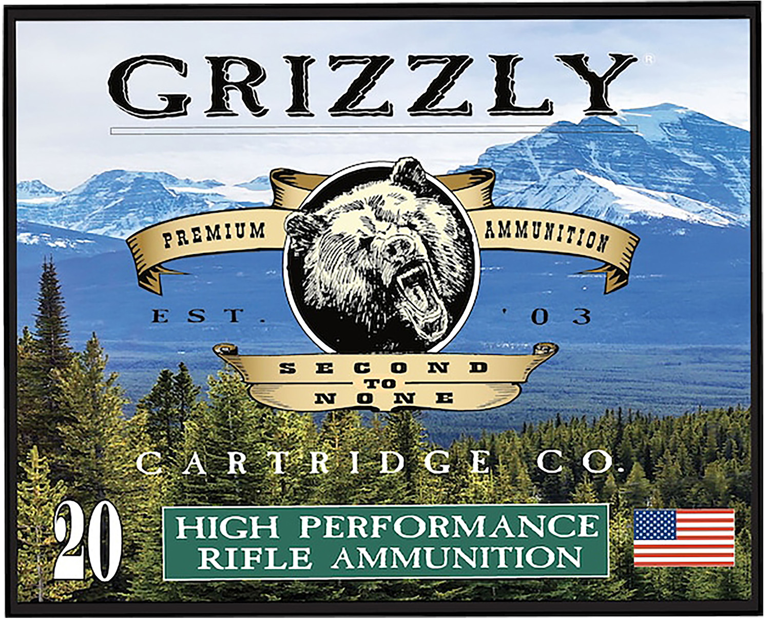 Grizzly Ammo GC357M15 357Mag 148gr Full Metal Jacket Flat Point 20 Per Box/10 Case